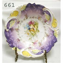 RS Prussia Ring mold mark lavender RSP floral bord