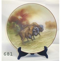 Fine Nippon 10 ½" blown out charger wit