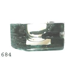 6" Daum France paperweight form ash tray