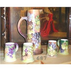 Bell Pottery Co. Tankard and 4 mugs