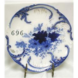 RS Prussia Steeple Mark RSP cobalt decorated keyho