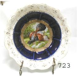 IPF Germany 9 ¾" deep cobalt bowl with