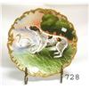 Image 1 : LRL Limoges 10 ¾" game plate with dog a