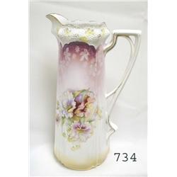 RS Prussia 13 ¼ UM RSP stippled floral tankard