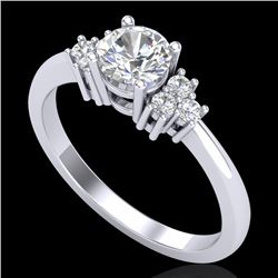 0.75 CTW VS/SI Diamond Ring 18K White Gold - REF-131Y3K - 36932