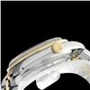 Image 4 : Rolex Ladies Two Tone 14K Gold/SS, Diamond Dial & Diamond Bezel, Sapphire Crystal - REF-434X6Y