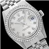 Image 1 : Rolex Men's Stainless Steel, QuickSet, Diamond Dial & Diamond Bezel - REF-521F3M