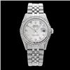 Image 2 : Rolex Men's Stainless Steel, QuickSet, Diamond Dial & Diamond Bezel - REF-521F3M