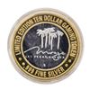 Image 2 : .999 Silver The Mirage Las Vegas, Nevada $10 Casino Limited Edition Gaming Token