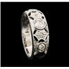 Image 4 : 14KT White Gold 0.42 ctw Diamond Ring