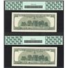 Image 2 : Lot of (2) Consecutive 2001 $100 Federal Reserve STAR Notes PCGS Gem New 66PPQ