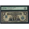 Image 1 : 1899 $2 Mini-Porthole Silver Certificate Note Fr.258 PMG Fine 12