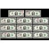 Image 1 : Lot of (11) July 4, 1976 $2 Federal Reserve Notes