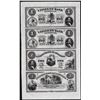 Image 1 : Uncut Sheet of 1800's Citizens Bank of Louisiana Obsolete Notes