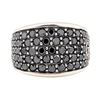 Image 2 : David Yurman Silver 4.00 ctw Black Diamond Ring