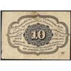 Image 2 : 1862 First Issue 10 Cent Fractional Currency Note