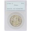 Image 1 : 1946-D Walking Liberty Half Dollar Coin PCGS MS64 Green Rattler Holder