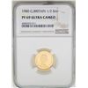 Image 1 : 1980 Great Britain 1/2 Sovereign Gold Coin NGC PF69 Ultra Cameo