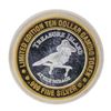 Image 2 : .999 Silver Treasure Island Las Vegas, Nevada $10 Casino Limited Edition Gaming