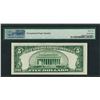 Image 2 : 1934C $5 Silver Certificate Note Wide Fr.1653 PMG Gem Uncirculated 65EPQ