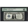 Image 1 : 1928 $1 Funnyback Silver Certificate Note Fr.1600 PMG Gem Uncirculated 65EPQ