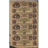 Image 1 : Uncut Sheet of 1800's $20 Citizens Bank of Louisiana Obsolete Notes