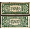 Image 2 : Lot of (2) 1935A $1 Hawaii Silver Certificate WWII Emergency Notes