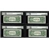 Image 2 : Lot of (4) 1957A $1 Silver Certificate STAR Notes PMG Superb Gem Uncirculated 67