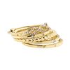 Image 2 : 14KT Yellow Gold 0.20 ctw Diamond Stackable Band