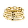 Image 3 : 14KT Yellow Gold 0.20 ctw Diamond Stackable Band