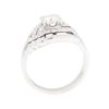 Image 4 : 14KT White Gold 0.72 ctw Diamond Ring