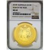 Image 1 : 2010P Australia $100 Year of the Tiger Gold Coin NGC MS69