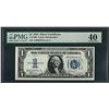 Image 1 : 1934 $1 Funnyback Silver Certificate Note Fr.1606 PMG Extremely Fine 40