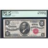 Image 1 : 1891 $2 Windom Silver Certificate Note Fr.245 PCGS Superb Gem New 67PPQ