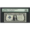 Image 1 : 1928A $1 Funnyback Silver Certificate Note Fr.1601 PMG About Uncirculated 55EPQ