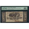 Image 1 : 1863 $3 The State of North Carolina Obsolete Note PMG Choice Uncirculated 64EPQ