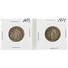 Image 1 : Lot of 1923 & 1924 Standing Liberty Quarter Coins