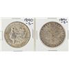 Image 1 : Lot of 1890-S & 1891-S $1 Morgan Silver Dollar Coins