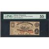 Image 1 : 1863 Twenty-Five Cents State of Alabama Obsolete Note PMG About Uncirculated 55E