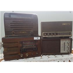 FOUR VINTAGE RADIOS