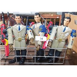 THREE GET SMART ACTION FIGURES