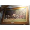 FRAMED PRINT OF BUDWEISER HORSE DRAWN BEER WAGON