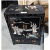 ASIAN CARVED PAINTED CABINET