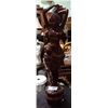 CARVED HARDWOOD LADY STATUE FROM BALI