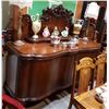 Image 1 : VICTORIAN MAHOGANY BUFFET W/GALLERY