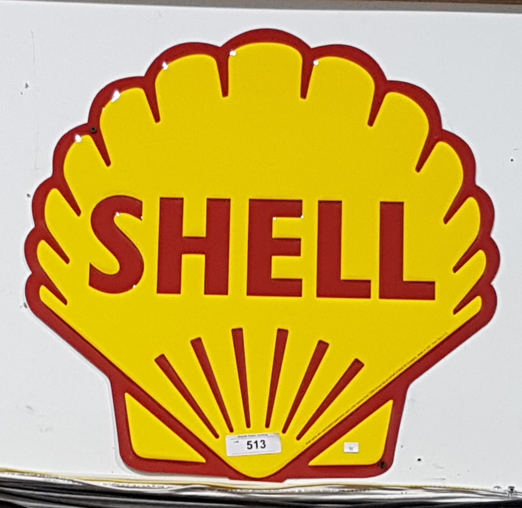 SHELL TIN SIGN