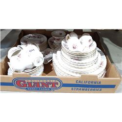 BOX LOT ROYAL ALBERT LAVENDER ROSE CHINA