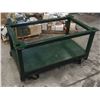 Image 1 : Heavy Duty Steel Frame Rolling Cart, Overall: 61" x 37" x 31"