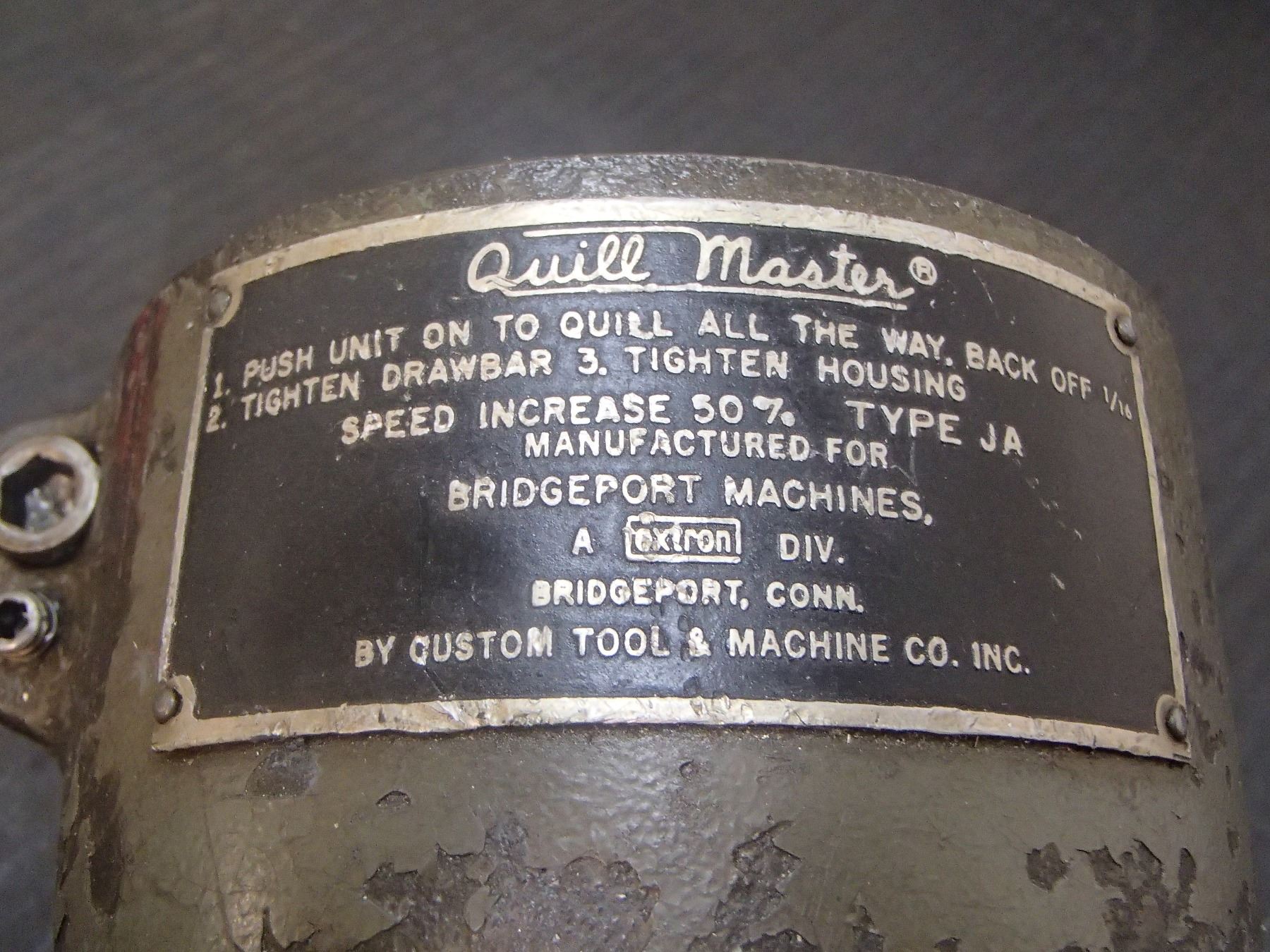 Quick Quill Stop For Bridgeport-Type Milling Machines – M2029530, 1/2-20 Thread, Brand New