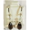 Image 2 : SMOKEY QUARTZ (4CT) EARRINGS